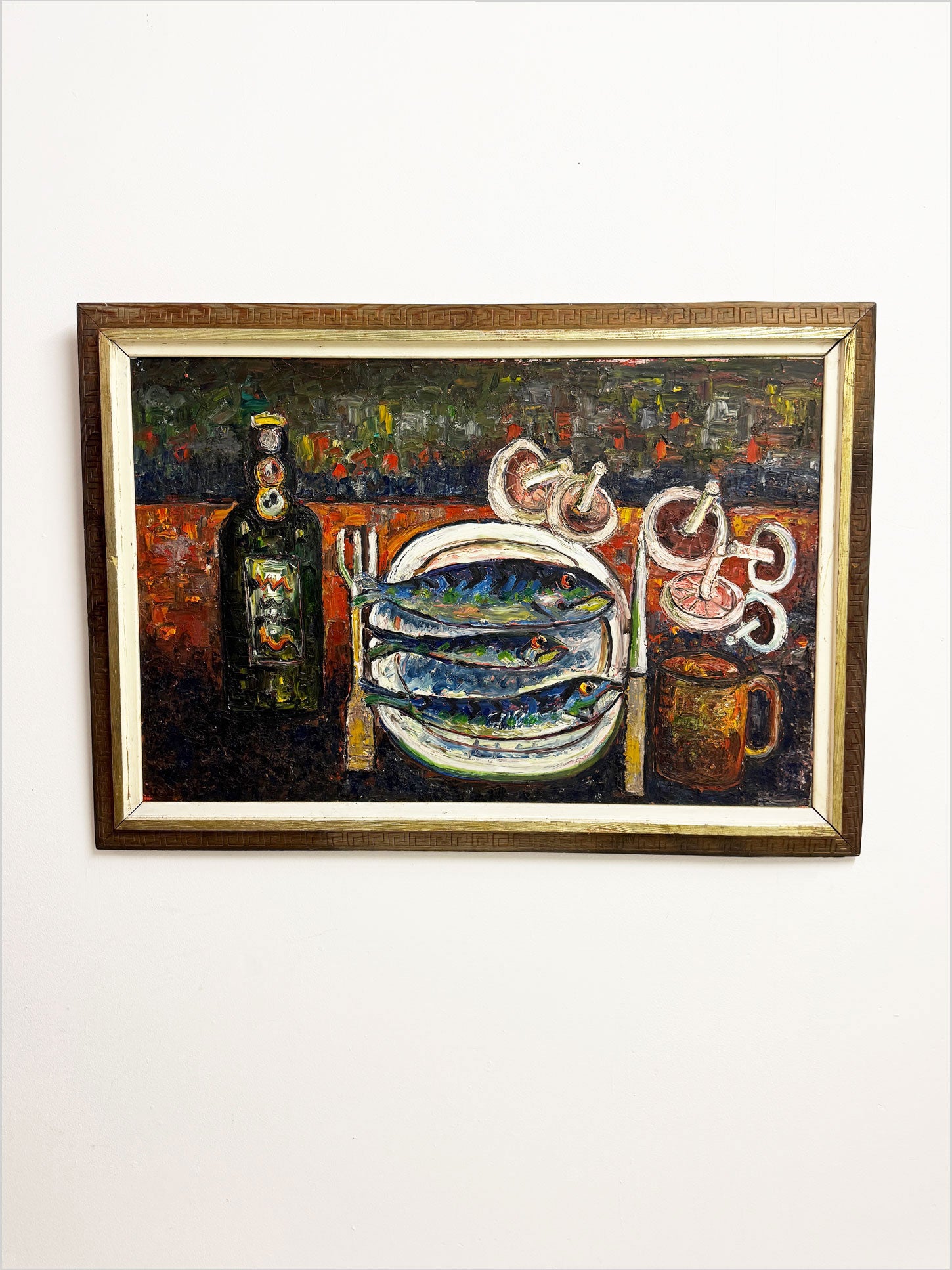 Barrington Moore TABB, Large Abstract Still Life Oil Painting