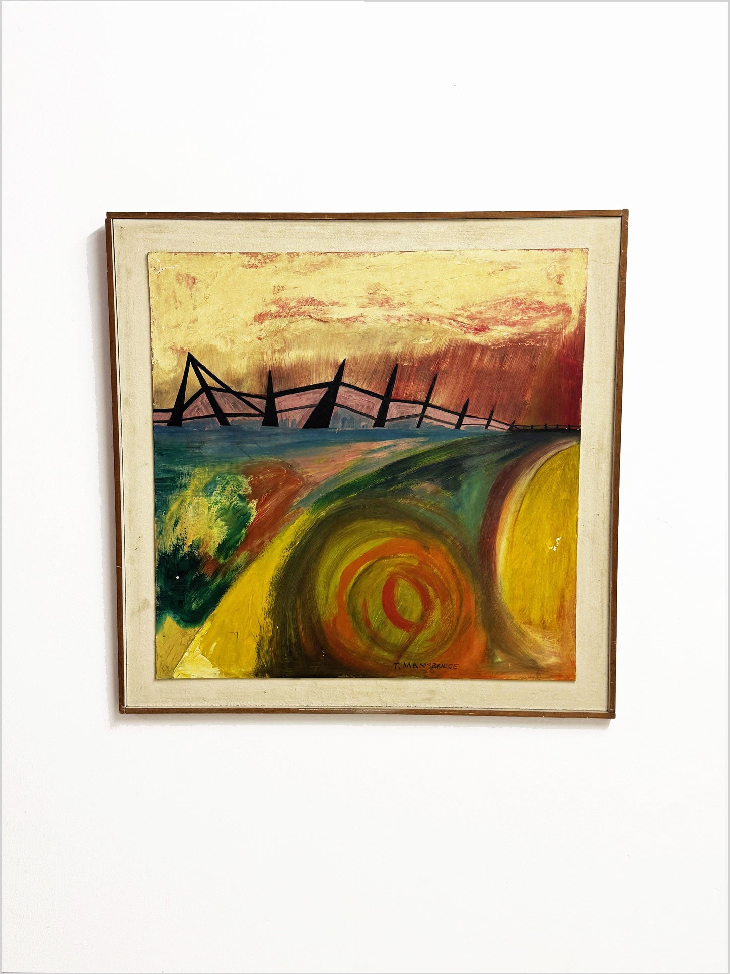 Terene Mansbridge, Mid Century Abstract Oil Painting