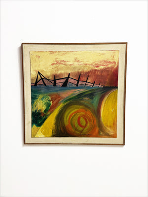 Terene Mansbridge, Mid Century Abstract Oil Painting