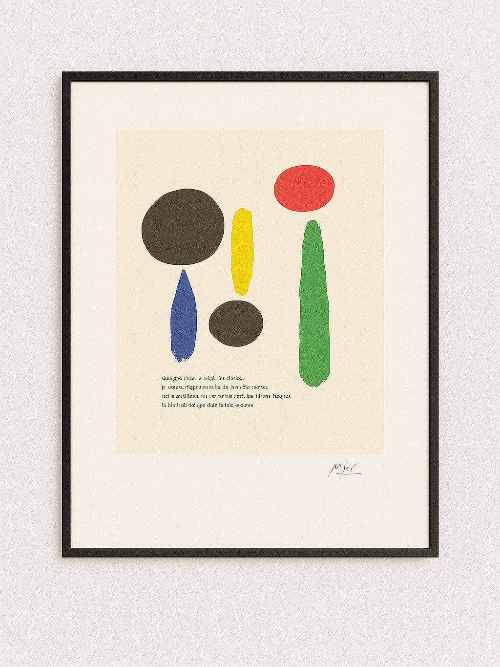 Large Vintage Joan Miró Abstract Posters - Parler Seul - Colophon Maeght Édition 1947
