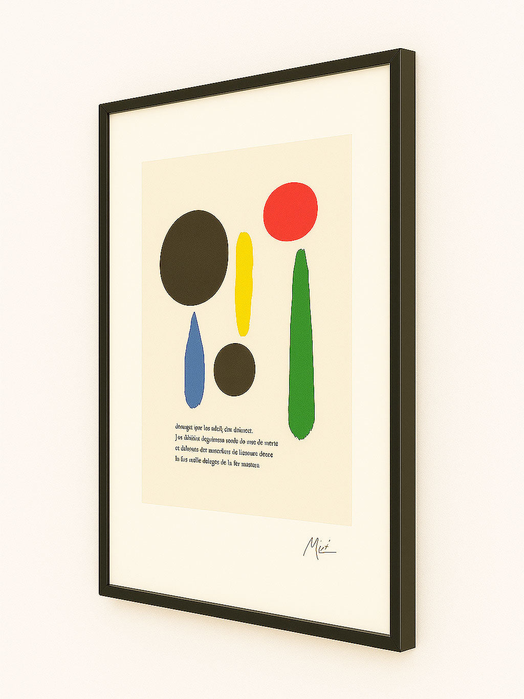 Large Vintage Joan Miró Abstract Posters - Parler Seul - Colophon Maeght Édition 1947