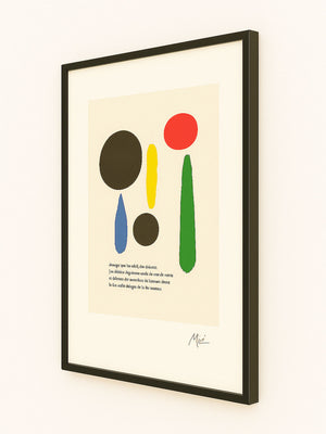 Large Vintage Joan Miró Abstract Posters - Parler Seul - Colophon Maeght Édition 1947