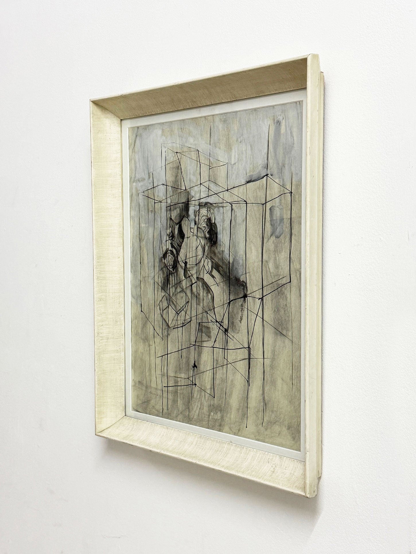 Mid Century Abstract in Ink and Paint