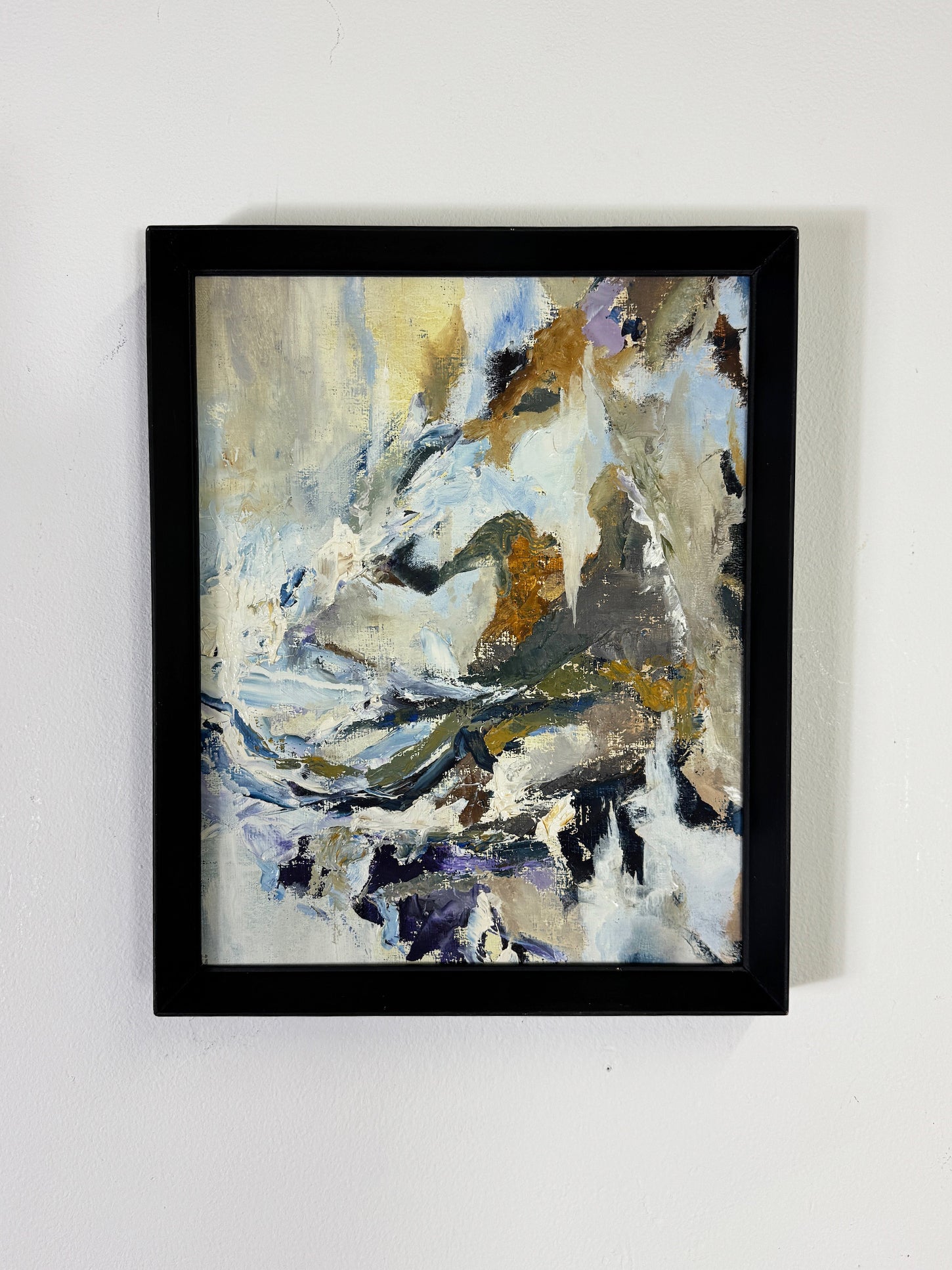 Mid Century Swedish Abstract Oil Painting