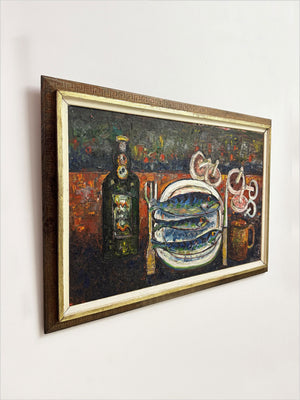 Barrington Moore TABB, Large Abstract Still Life Oil Painting
