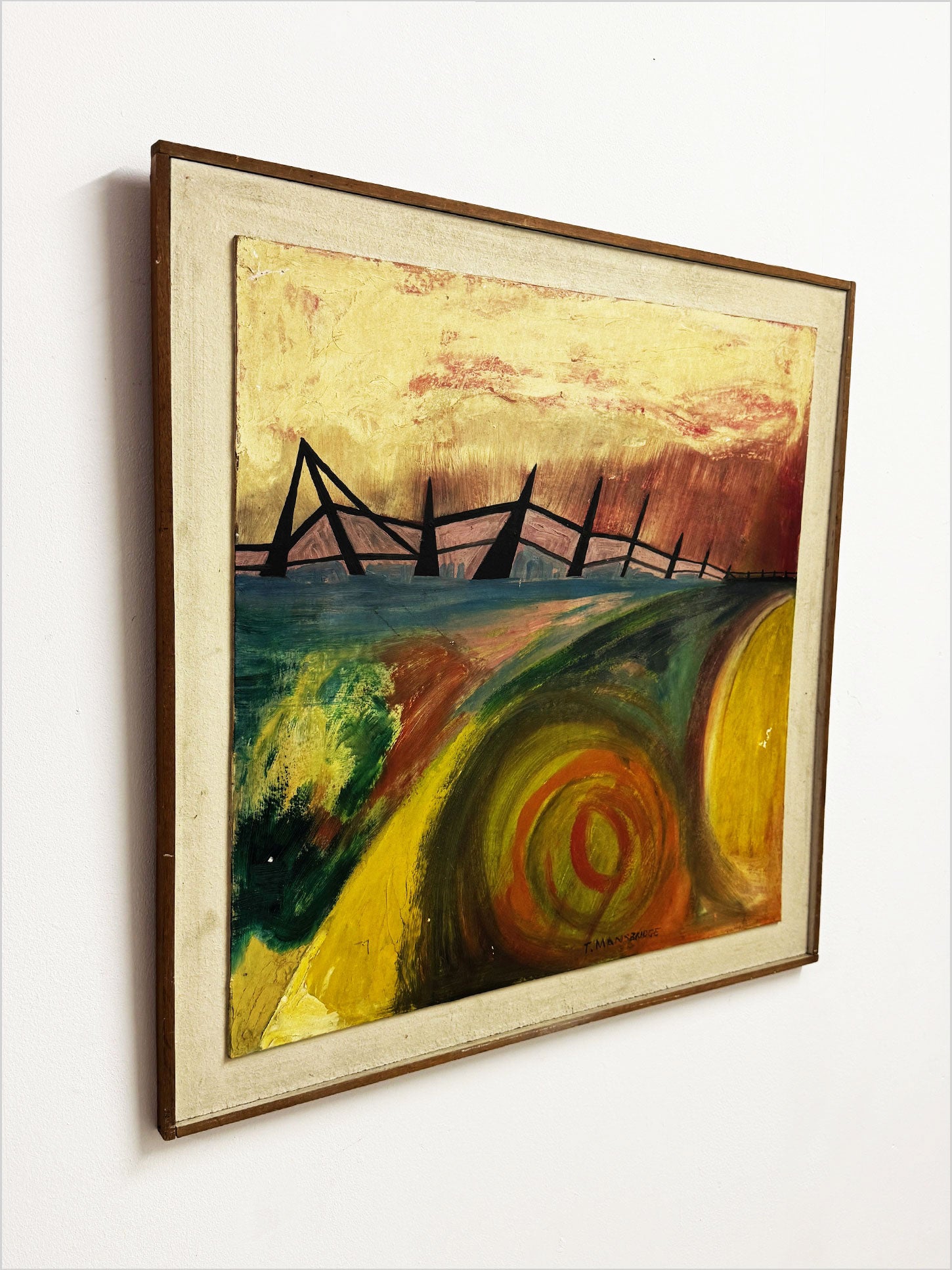 Terene Mansbridge, Mid Century Abstract Oil Painting