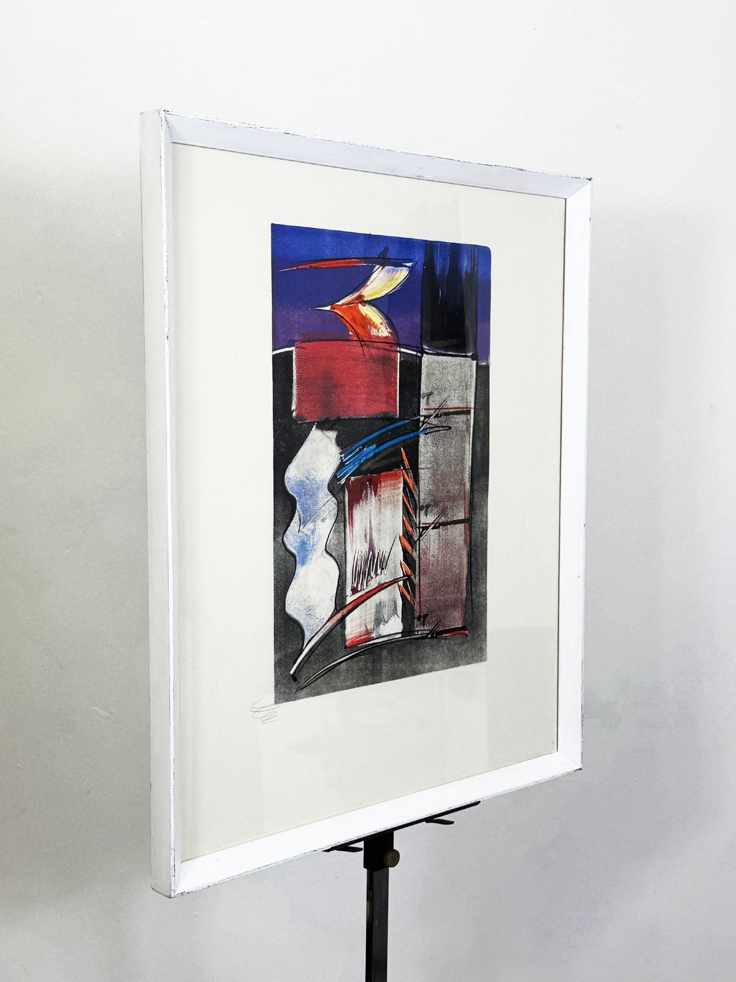 Mid Century Signed Abstract Lithograph