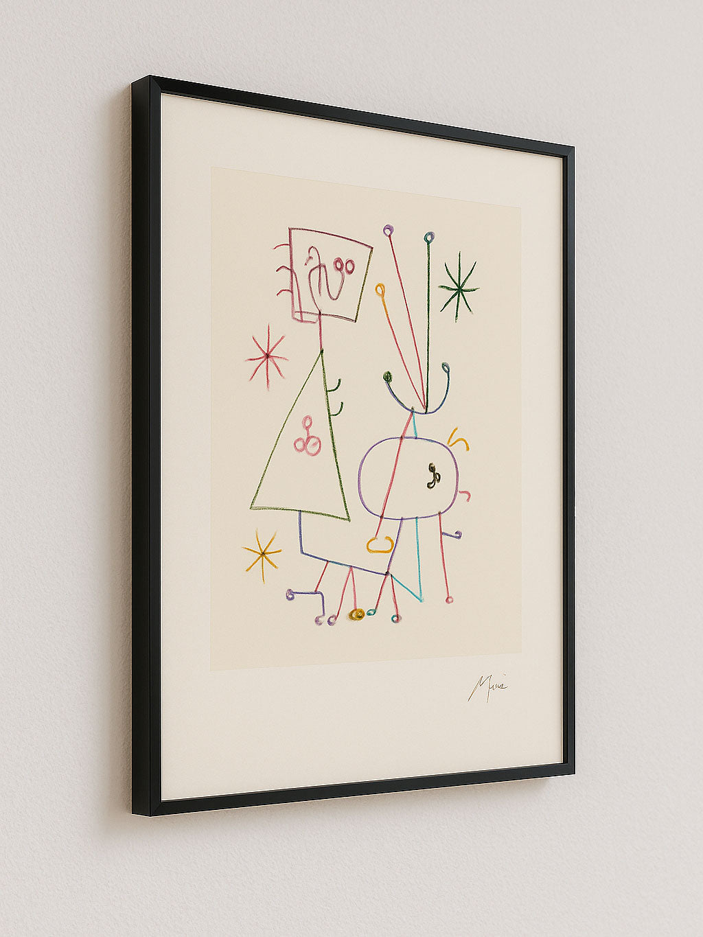 Large Vintage Joan Miró Abstract Posters - Parler Seul - Colophon Maeght Édition 1947