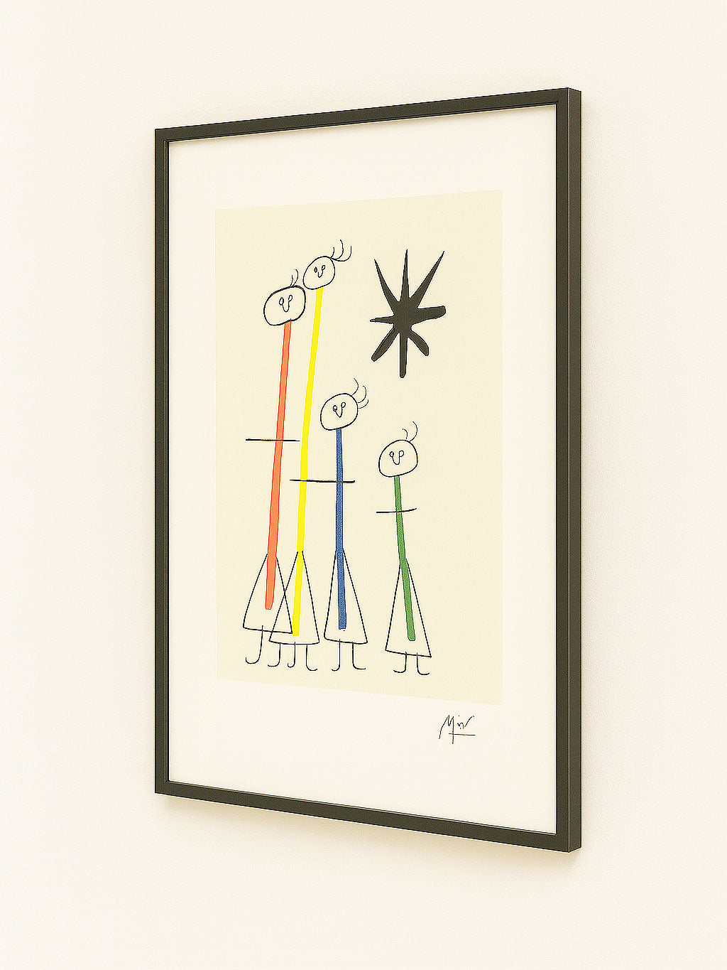 Large Vintage Joan Miró Abstract Posters - Parler Seul - Colophon Maeght Édition 1947