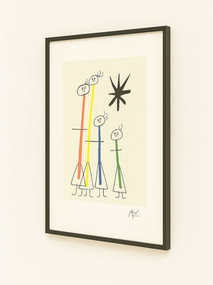 Large Vintage Joan Miró Abstract Posters - Parler Seul - Colophon Maeght Édition 1947