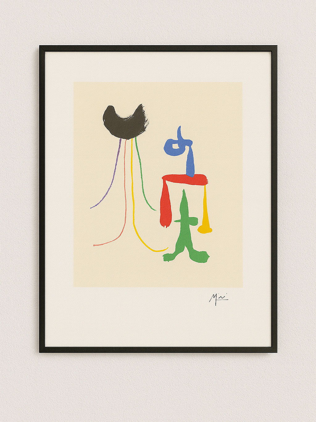 Large Vintage Joan Miró Abstract Posters - Parler Seul - Colophon Maeght Édition 1947