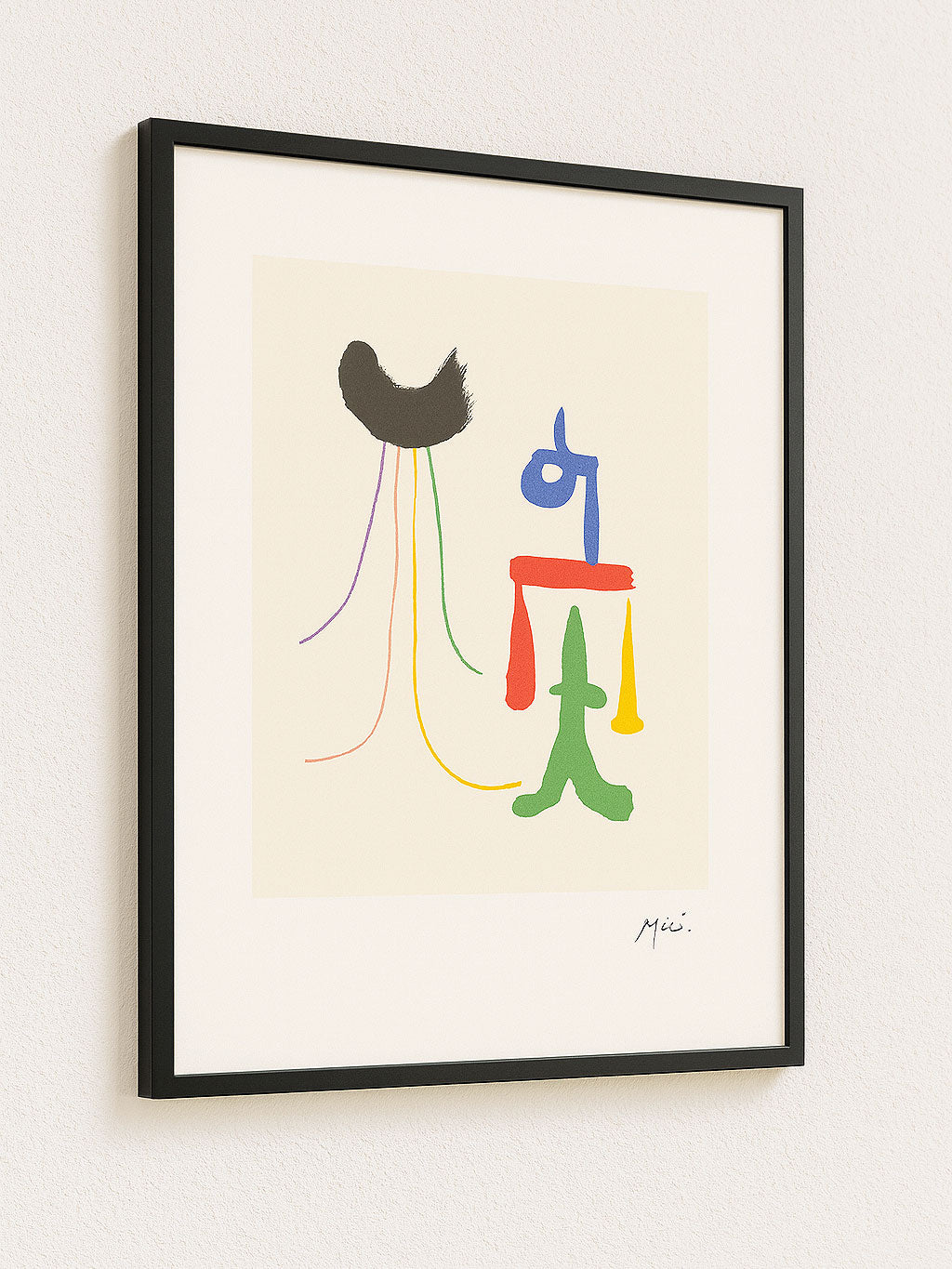 Large Vintage Joan Miró Abstract Posters - Parler Seul - Colophon Maeght Édition 1947