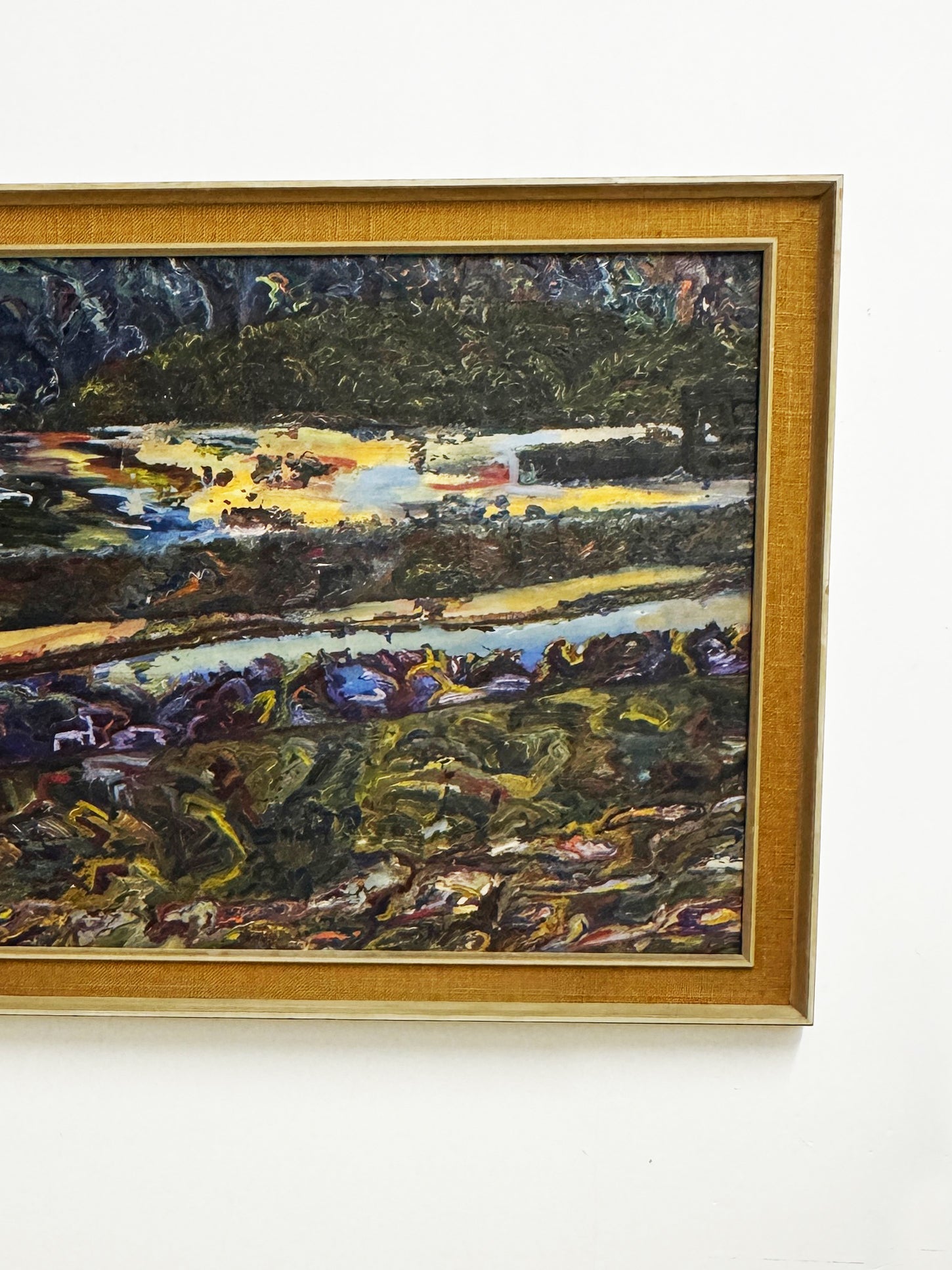 Large Signed Mid Century Vintage Oil Painting - 1960's