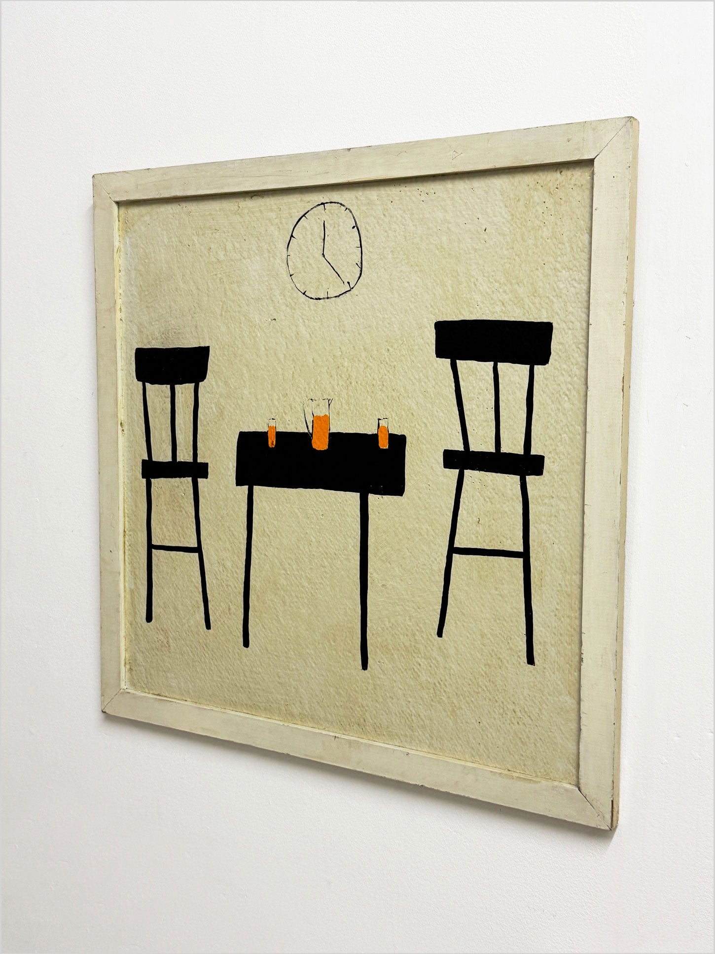 Terence R. Wood, Modernist Abstract Chairs & Table Painting