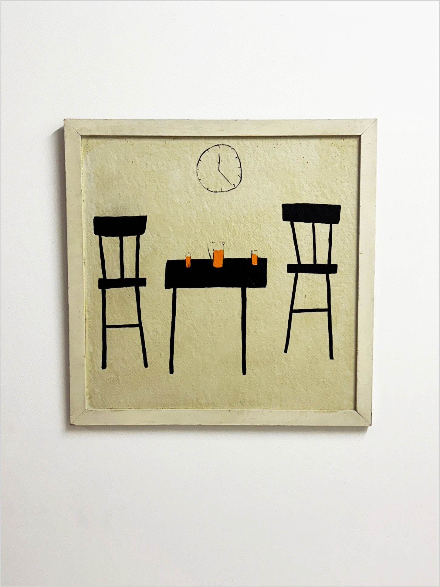 Terence R. Wood, Modernist Abstract Chairs & Table Painting