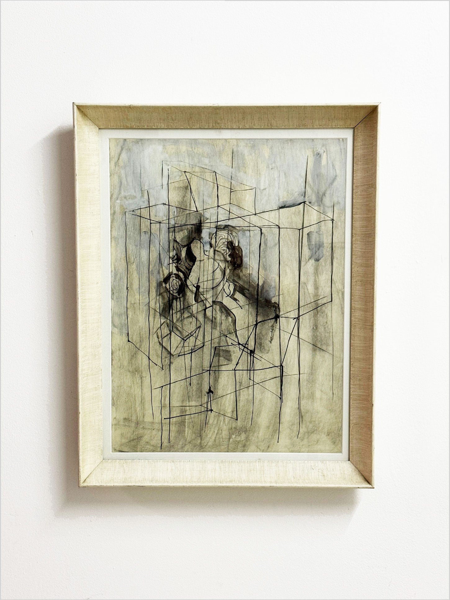 Mid Century Abstract in Ink and Paint