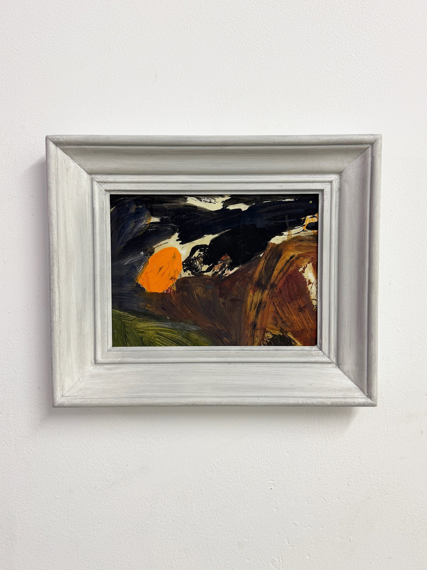 Mid Century Vintage Abstract Oil Painting by Dorothea Allen - 1970's