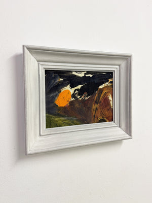 Mid Century Vintage Abstract Oil Painting by Dorothea Allen - 1970's