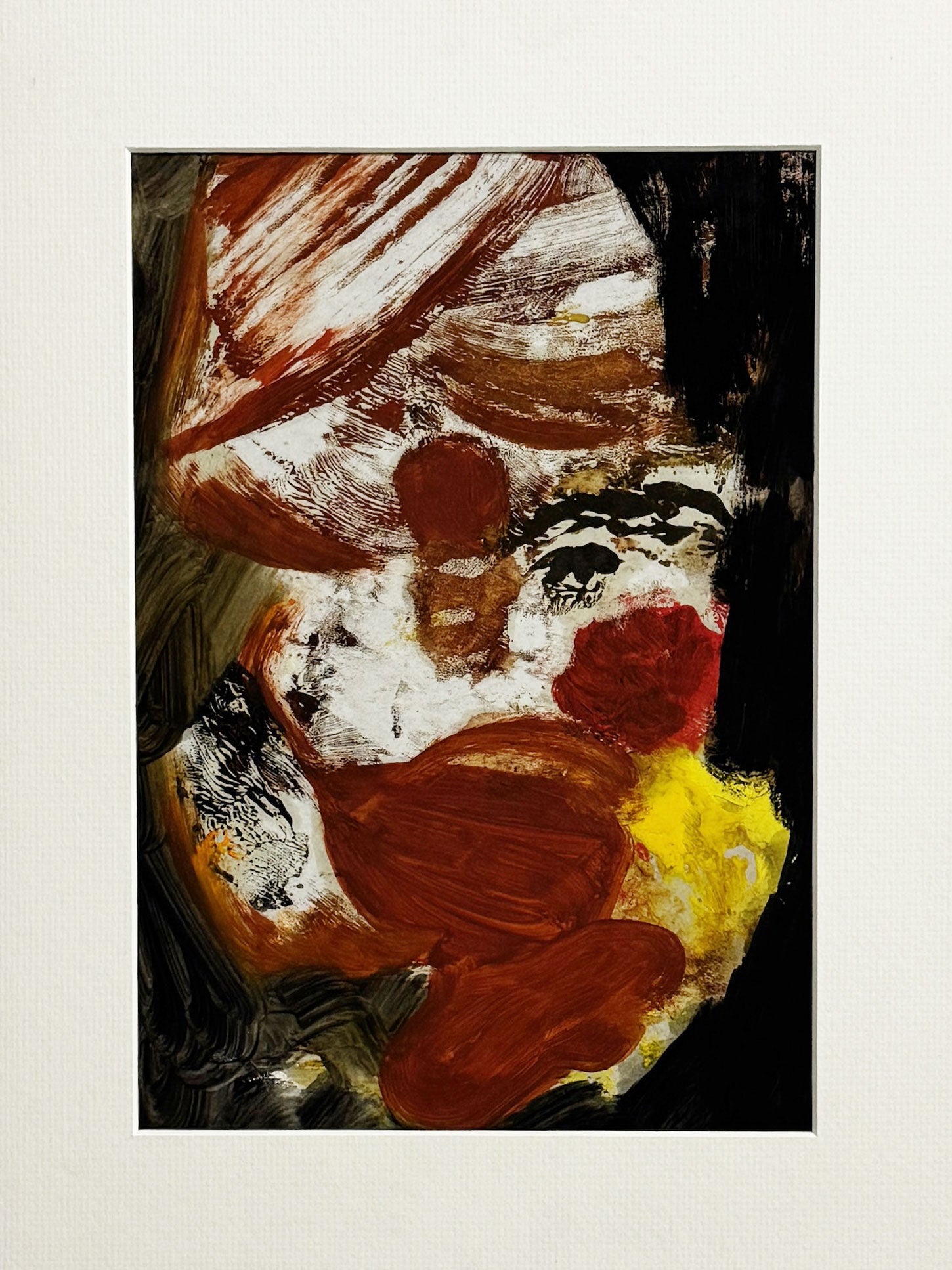 Dorothea Allen, “The Tramp” 1972 – Vintage Abstract Oil Painting