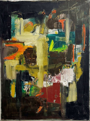 Martin Walton Modernist Abstract Oil Painting on Canvas