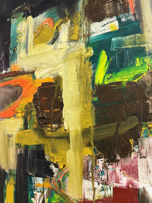 Martin Walton Modernist Abstract Oil Painting on Canvas