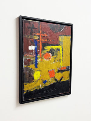 Martin Walton Modernist Abstract Oil Painting on Canvas