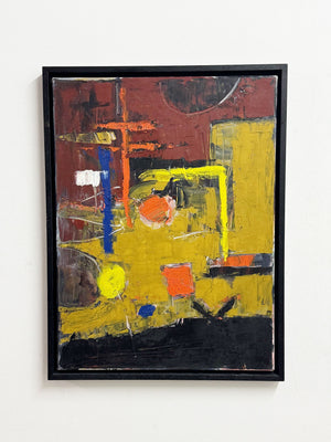 Martin Walton Modernist Abstract Oil Painting on Canvas