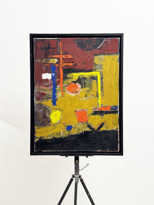 Martin Walton Modernist Abstract Oil Painting on Canvas