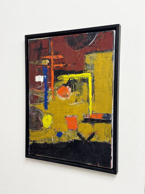 Martin Walton Modernist Abstract Oil Painting on Canvas