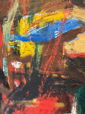 Martin Walton, Large Modernist Abstract Oil Painting on Canvas