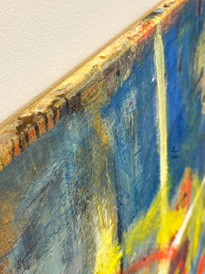 Martin Walton, XL Modernist Abstract Oil Painting on Canvas