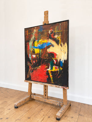 Martin Walton, Large Modernist Abstract Oil Painting on Canvas