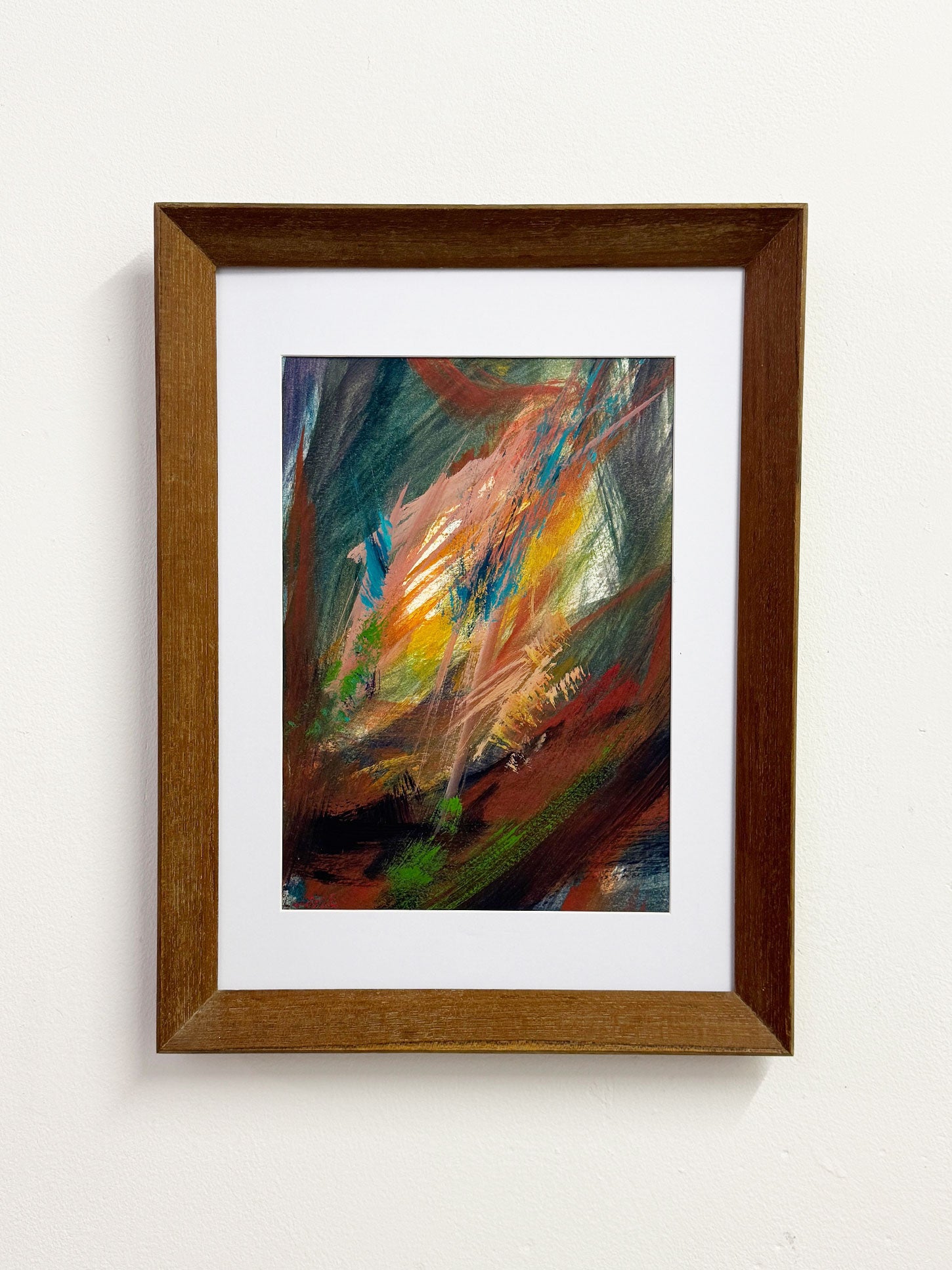 Vintage Abstract Oil Painting, Payot Mauf, 1980’s