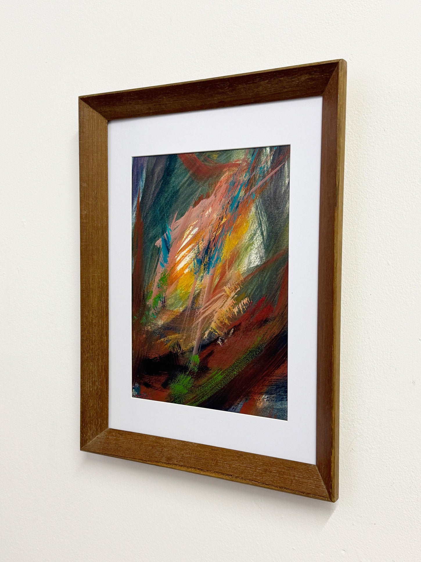 Vintage Abstract Oil Painting, Payot Mauf, 1980’s