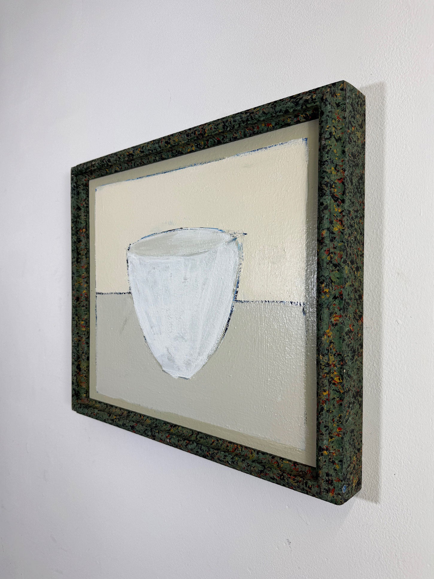 Terence R. Wood, Vintage Scandinavian Minimalist Oil Painting