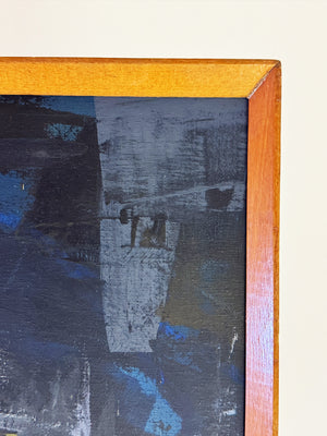 Mid-Century Vintage Abstract Expressionist Oil Painting