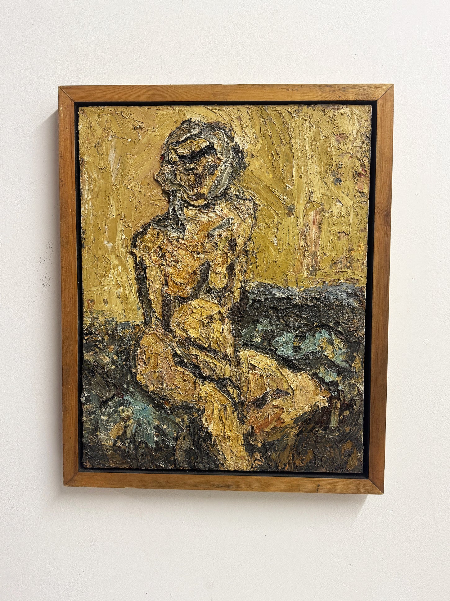 Barry De More, Vintage Impasto Oil Painting - Nude