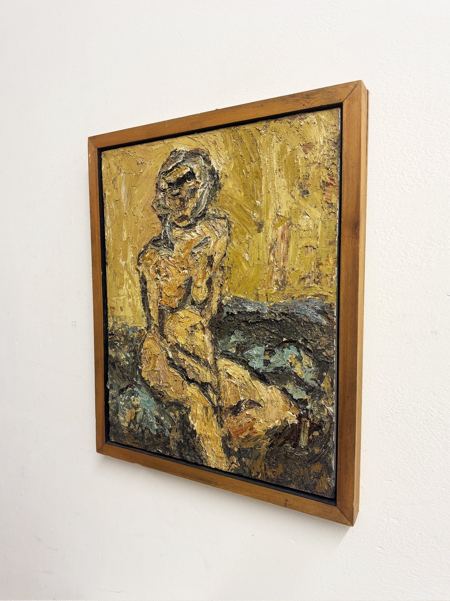 Barry De More, Vintage Impasto Oil Painting - Nude