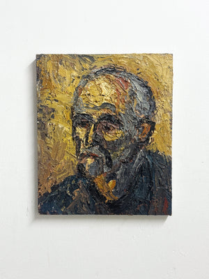 Barry De More, Vintage Impasto Oil Painting - Self Portrait