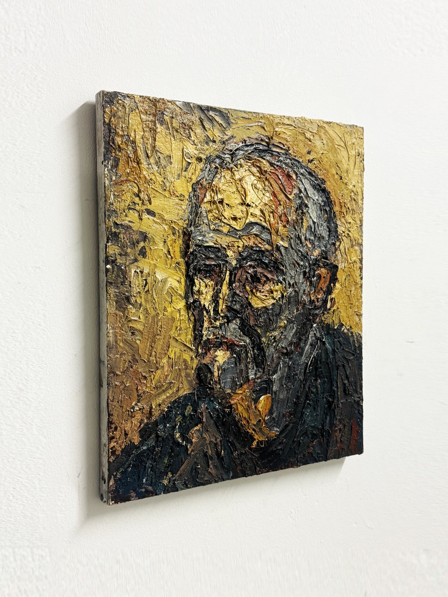 Barry De More, Vintage Impasto Oil Painting - Self Portrait