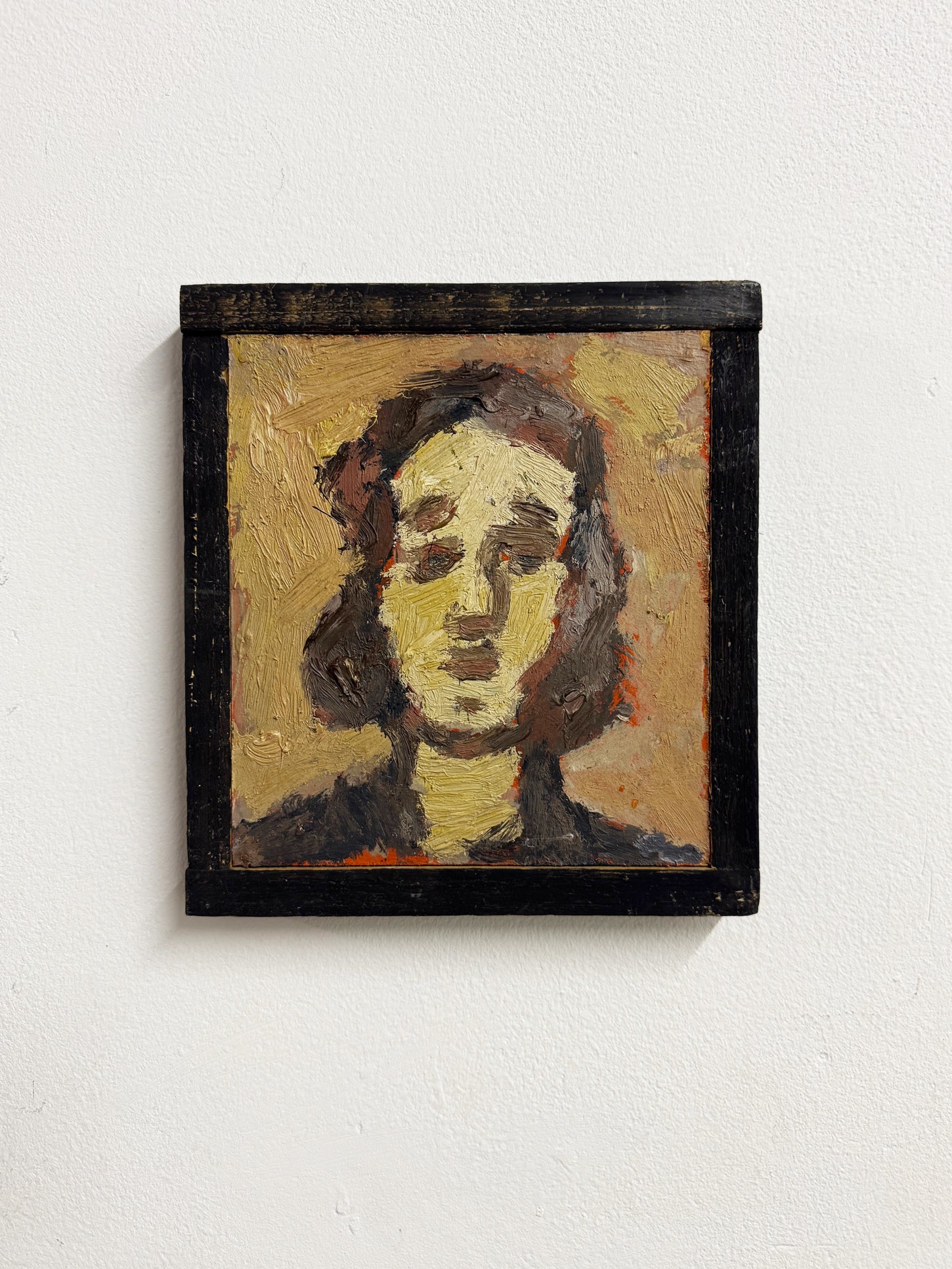 Barry De More, Large Vintage Impasto Oil Painting - Portrait