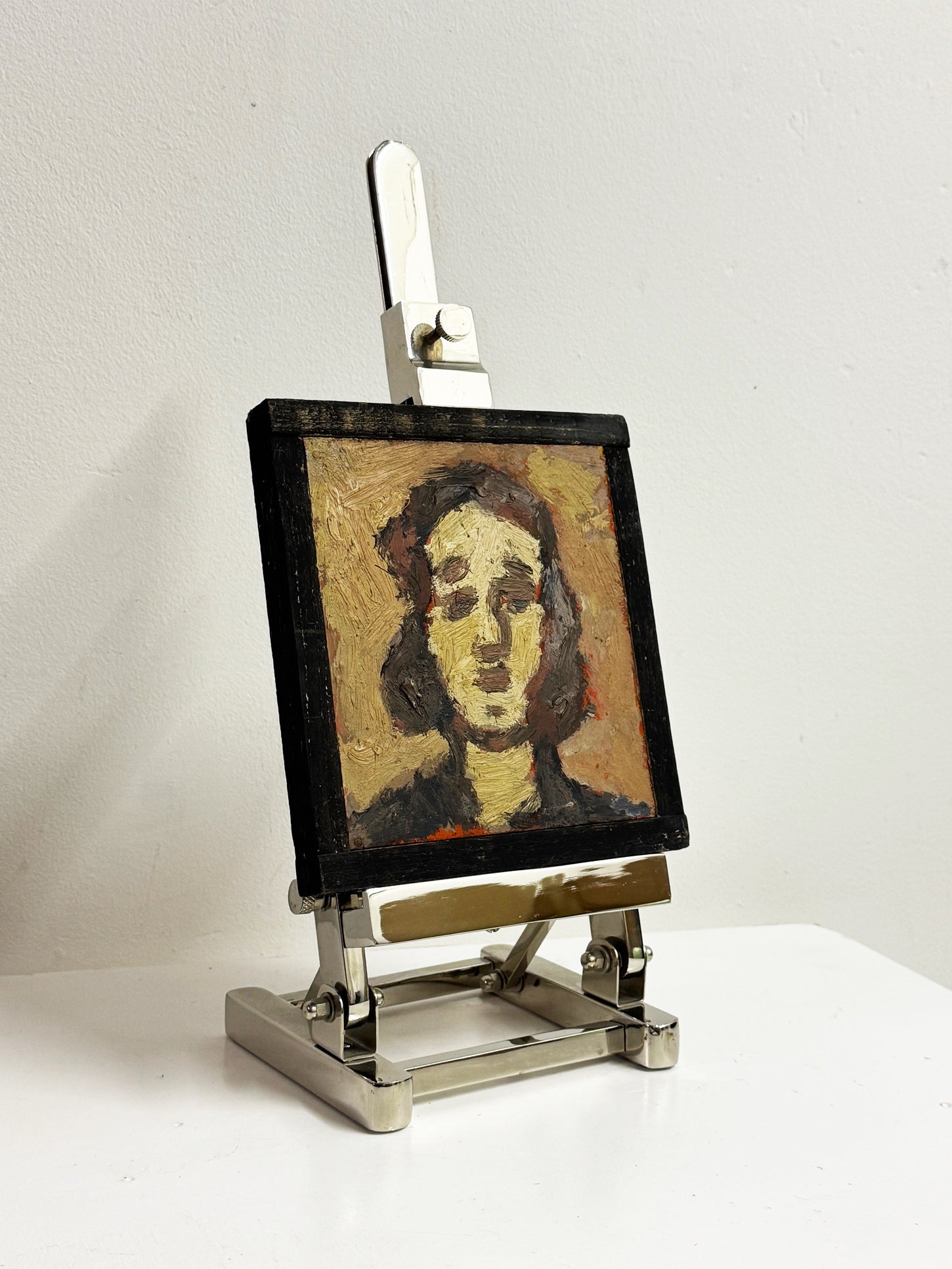 Barry De More, Large Vintage Impasto Oil Painting - Portrait