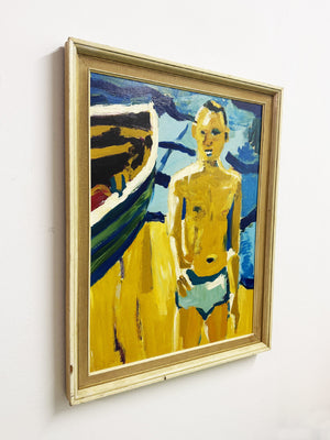 Boy with Rowboat – After David Park