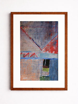 Mid Century Original Signed Abstract Painting