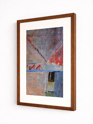 Mid Century Original Signed Abstract Painting