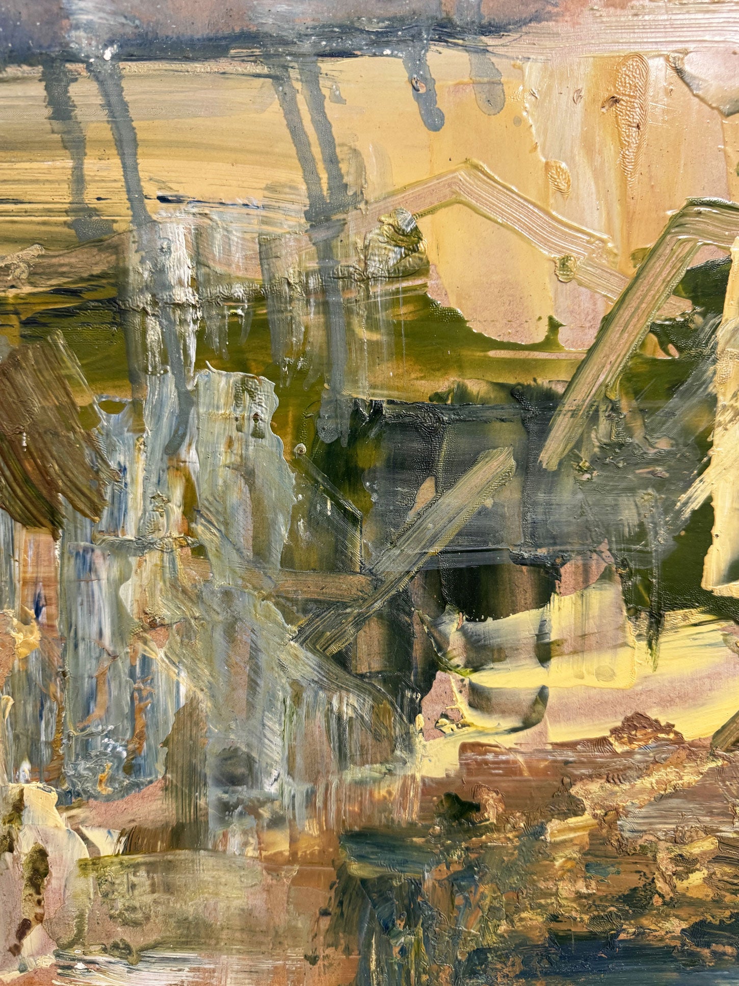 Felix Robbins – Mid-Century Abstract Oil Painting