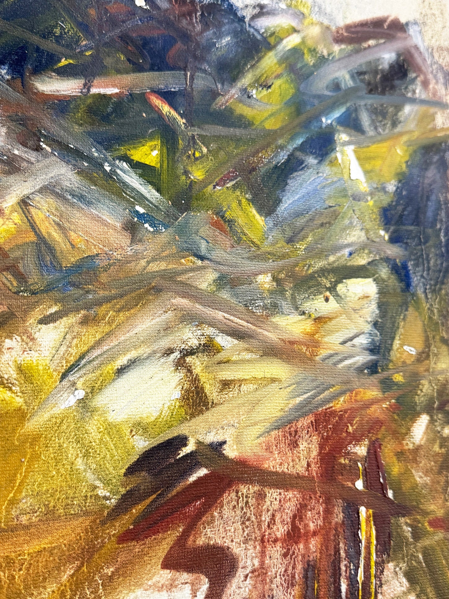 Felix Robbins – Vintage Abstract Oil Painting, Original Signed Artwork