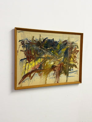 Felix Robbins – Vintage Abstract Oil Painting, Original Signed Artwork