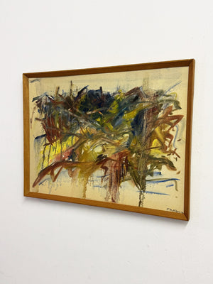Felix Robbins – Vintage Abstract Oil Painting, Original Signed Artwork