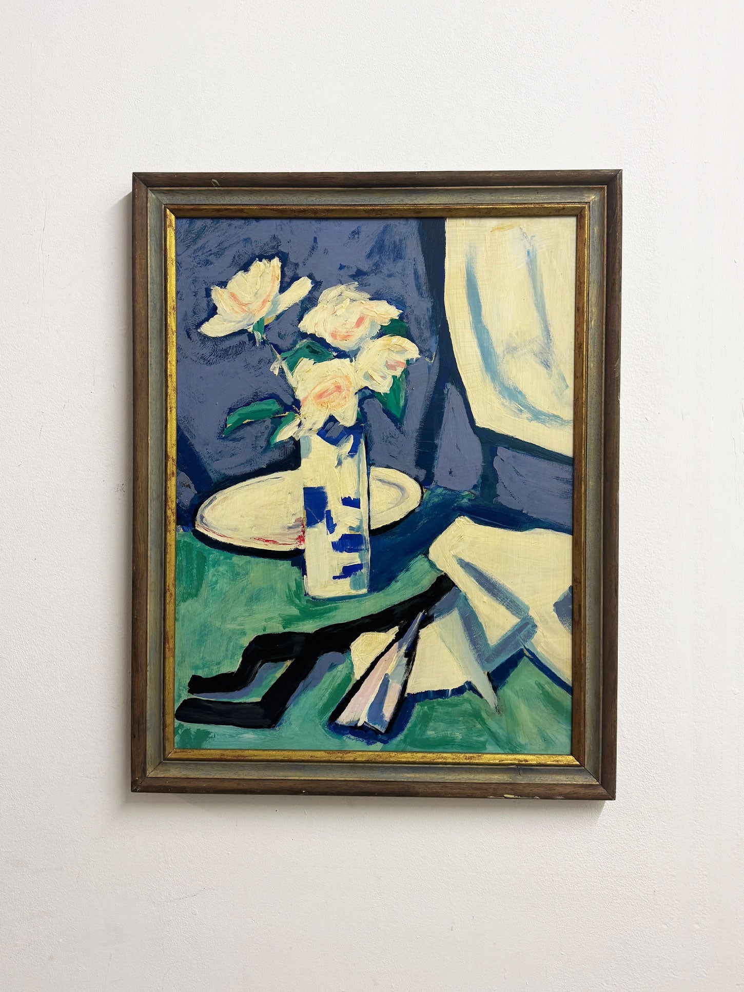 Vintage Glasgow Boys style Still Life Abstract Oil Painting